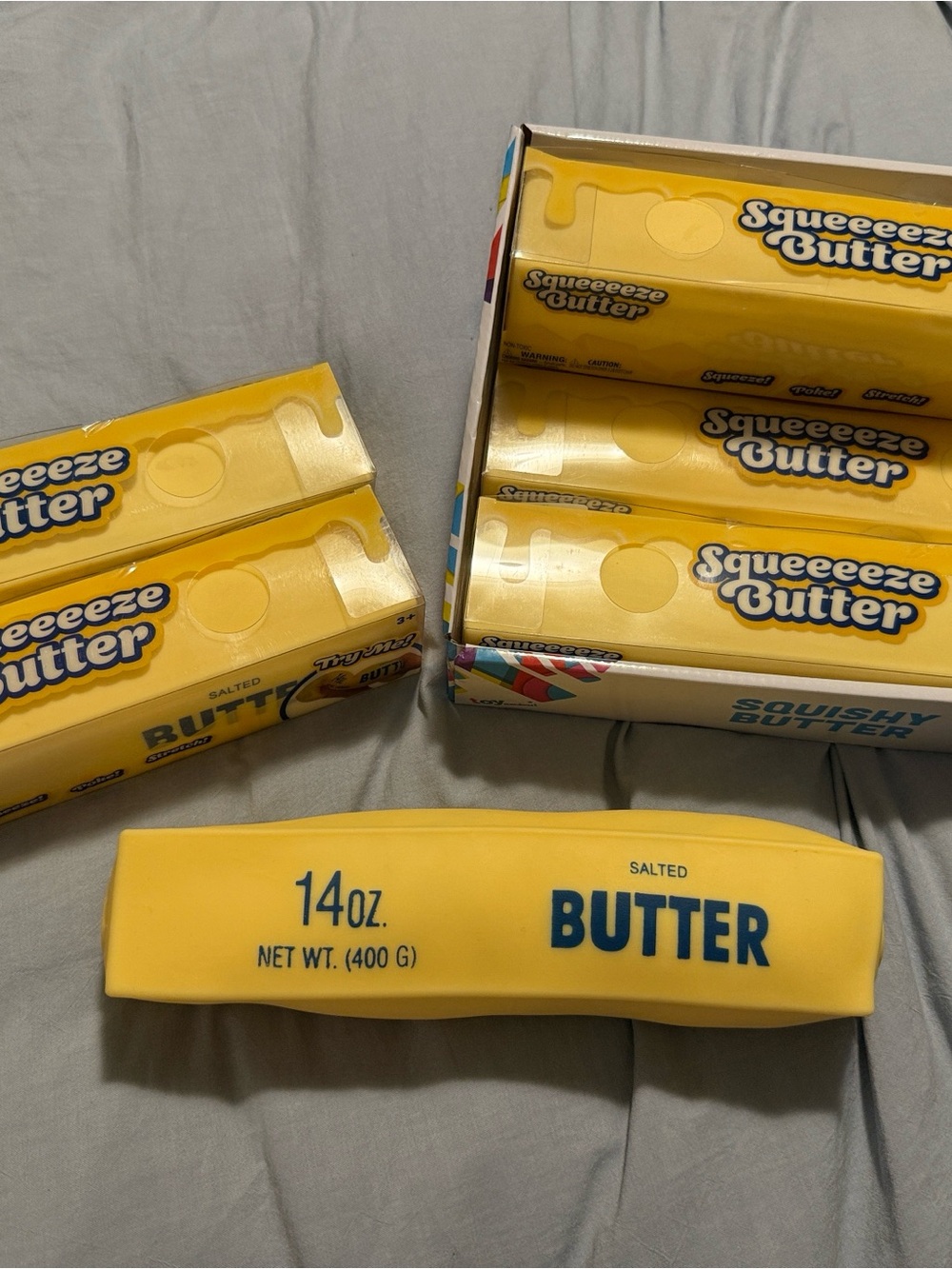 Giant Butter Squeeeeze toy by Sunny Days Sensory Squishy Toy - Kids Stress, ADHD